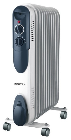 UZT-15 Масляный радиатор 1500 Вт, 7 секций, термостат Zerten