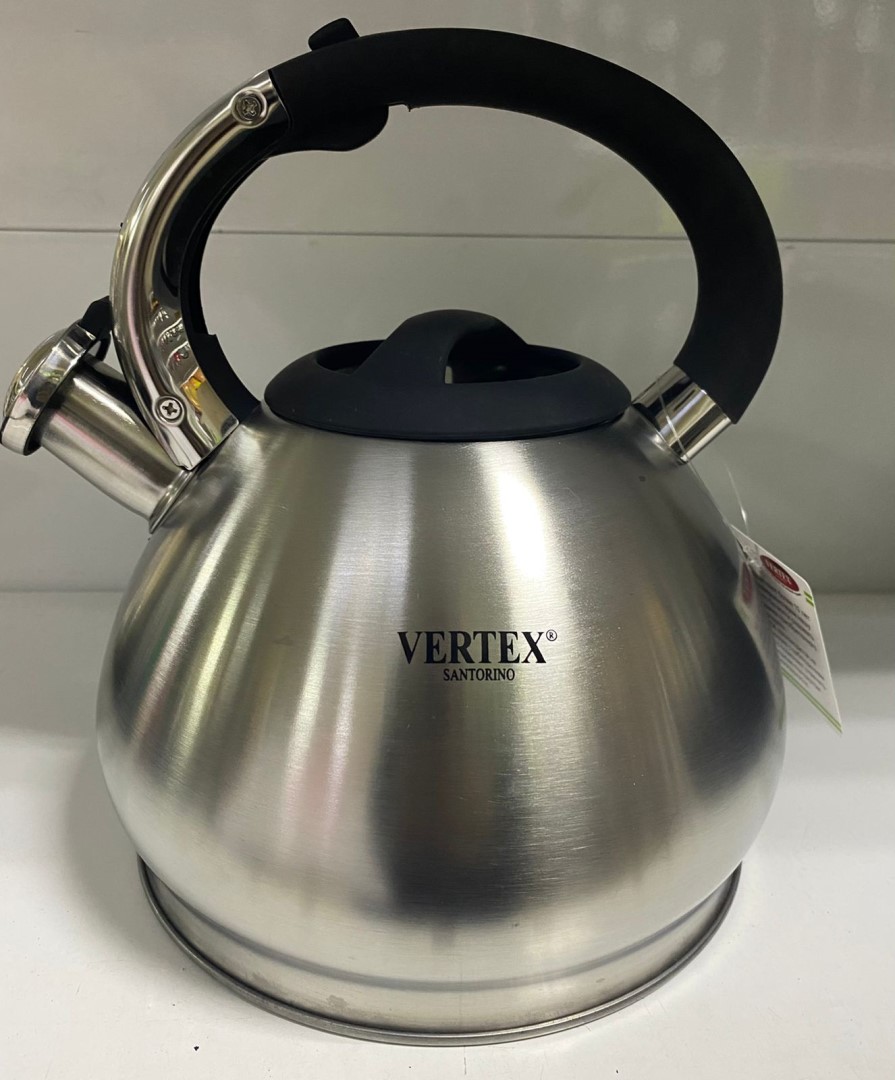 VS-8425 Чайник со свист.нерж 3 л  Vertex