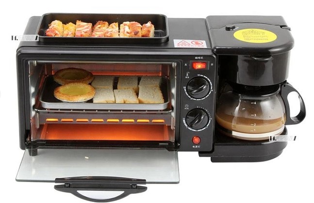 SK-145  Машина для завтрака  выпечки с кофеваркой и сковородой 3в1  1250вт